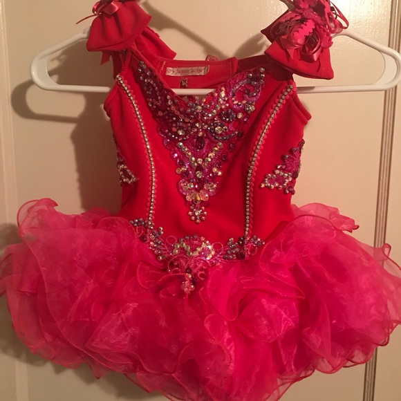 Red Glitz Pageant Dress